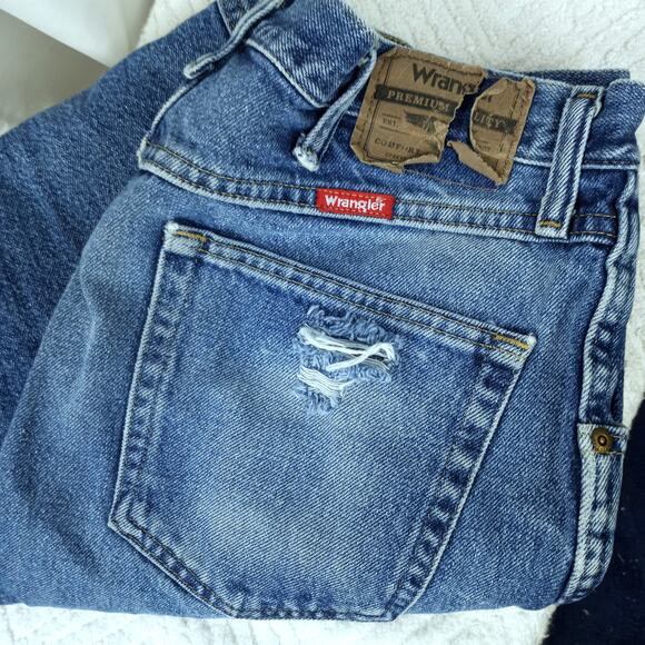 VINTAGE  Distressed High Rise Mom Jeans ~ 34 x 32 - Picture 7 of 7